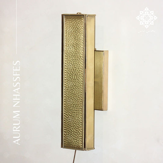 AURUM - Applique Murale en Laiton Vernis Martelé - NHASSFES