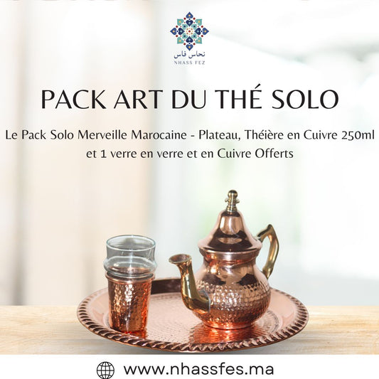 Pack Solo Art du Thé en Cuivre & verre Offert