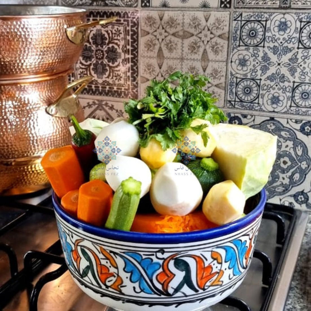 COUSCOUSSIER BLADI EN CUIVRE AUTHENTIQUE - NHASSFES