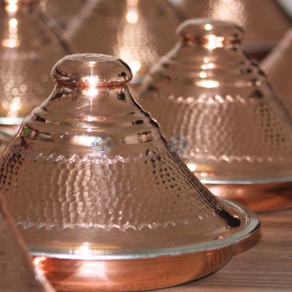 Mini Tajine Ch'hiwa en Cuivre 1p- 23cm x 10 pièces - NHASSFES