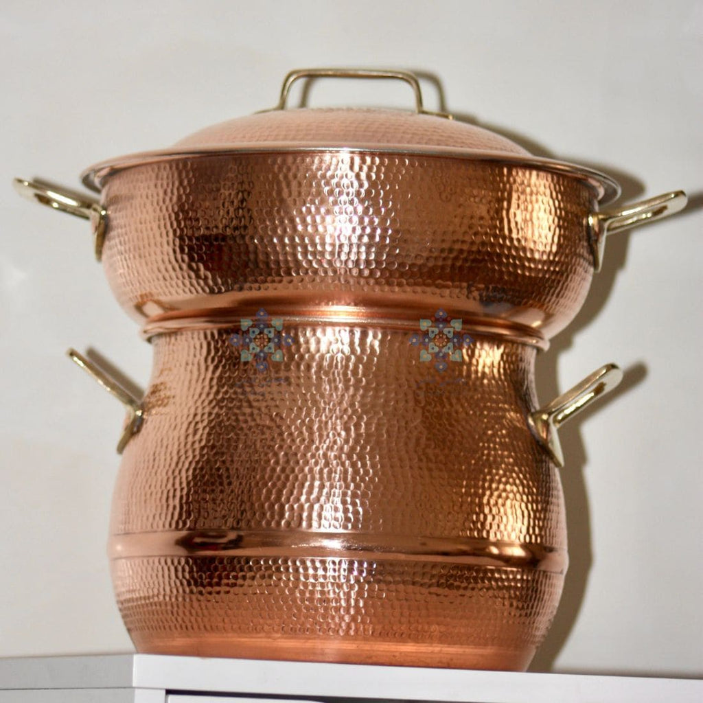COUSCOUSSIER BLADI EN CUIVRE AUTHENTIQUE - NHASSFES