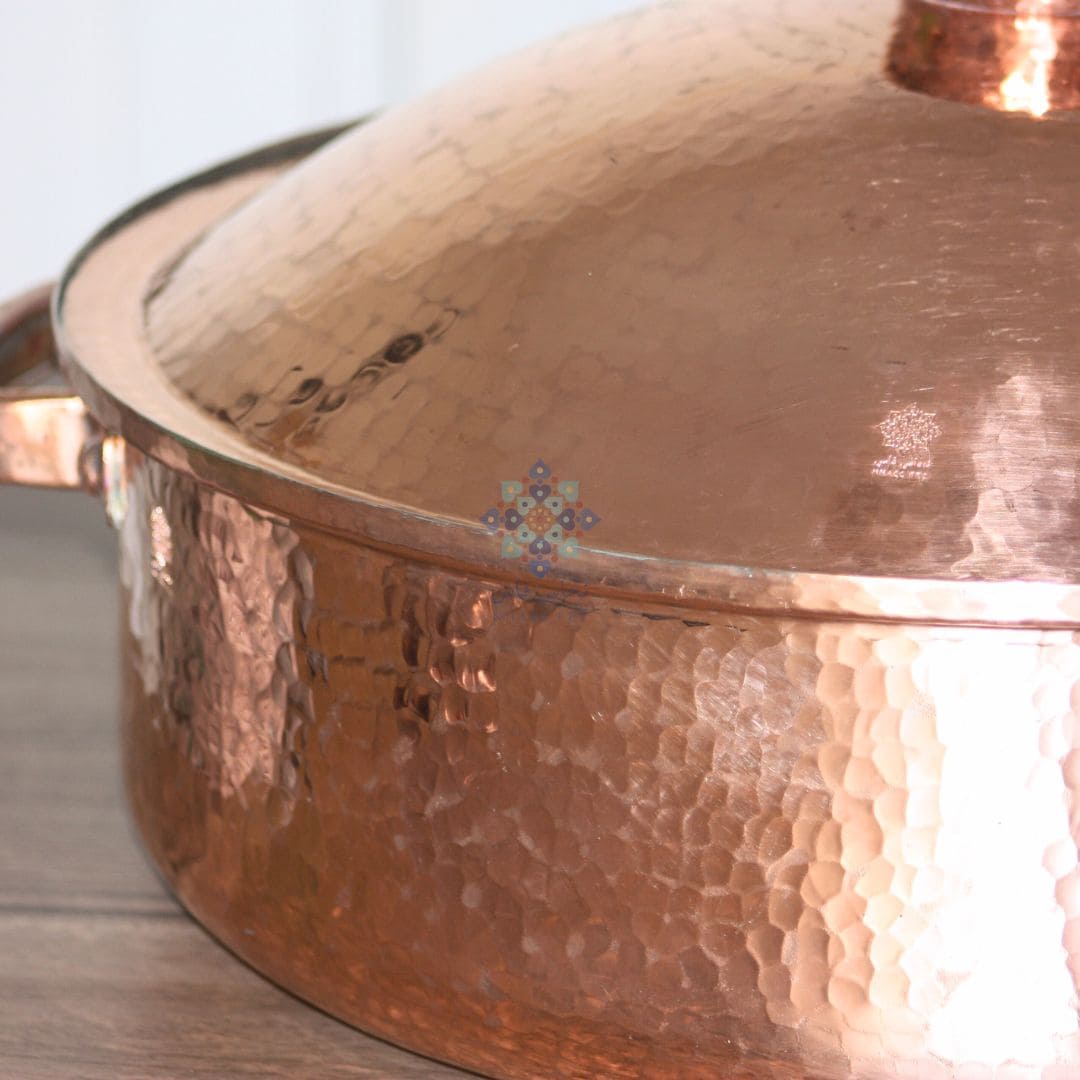 Marmite en Cuivre AL AFRAH 6-8 poulets - NHASSFES