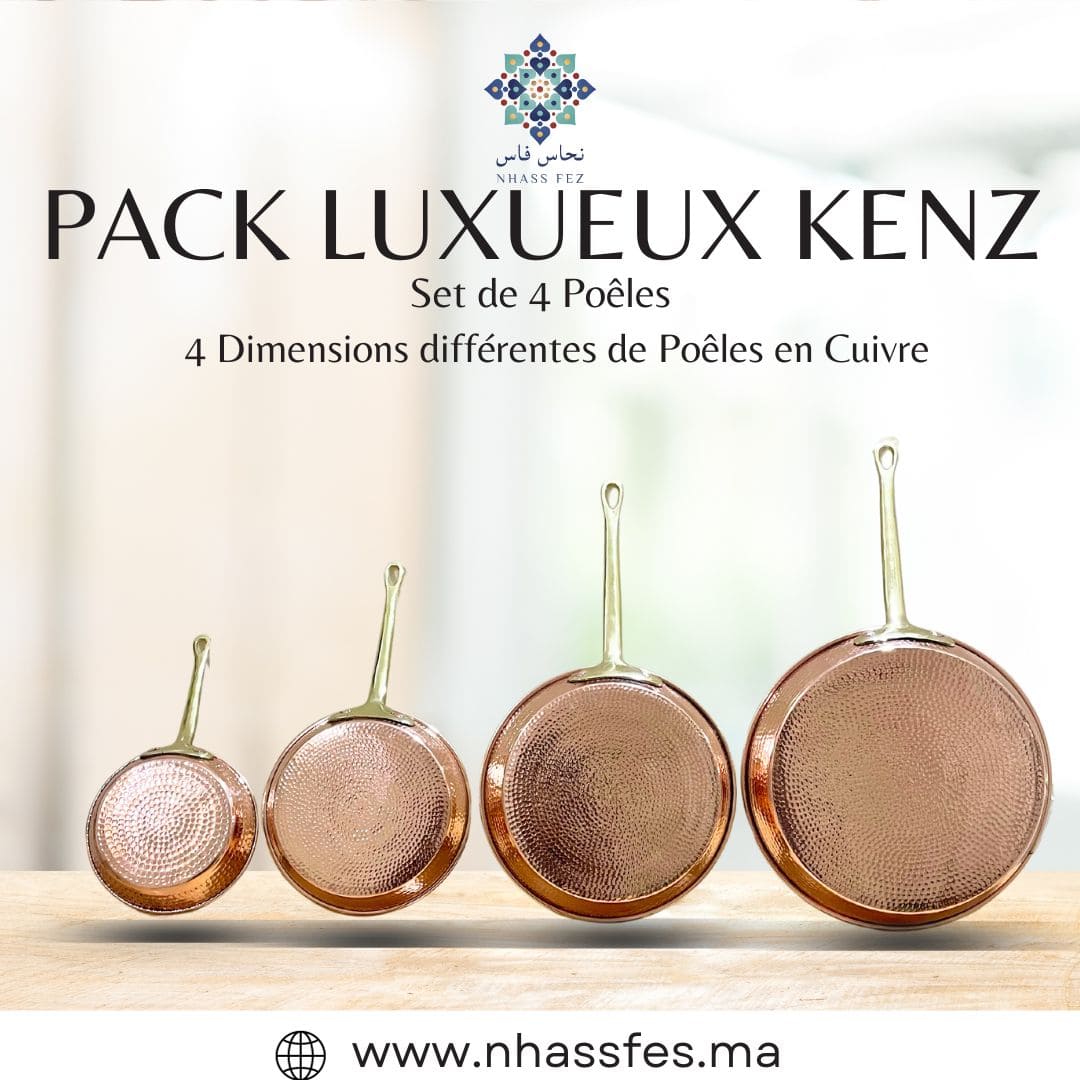 Pack Kenz de 4 Poêles en Cuivre - NHASSFES