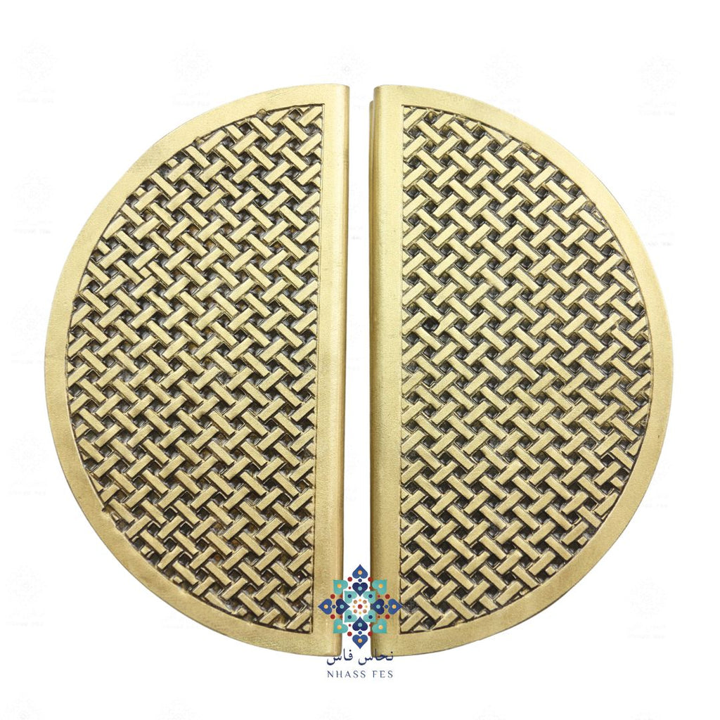 MAJESTY - Poignée de porte en laiton en relief vernis - NHASSFES