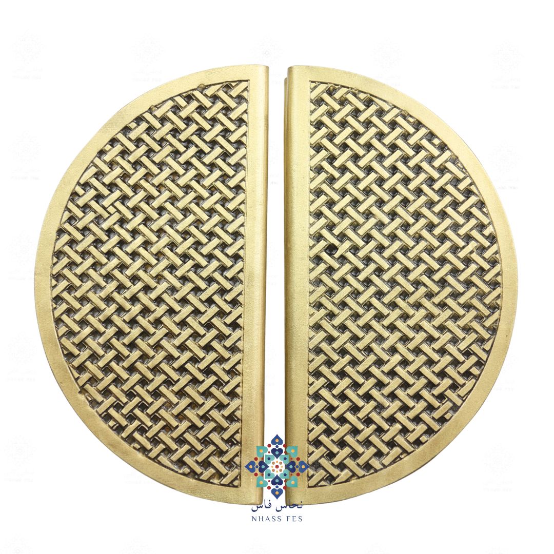 MAJESTY - Poignée de porte en laiton en relief vernis - NHASSFES