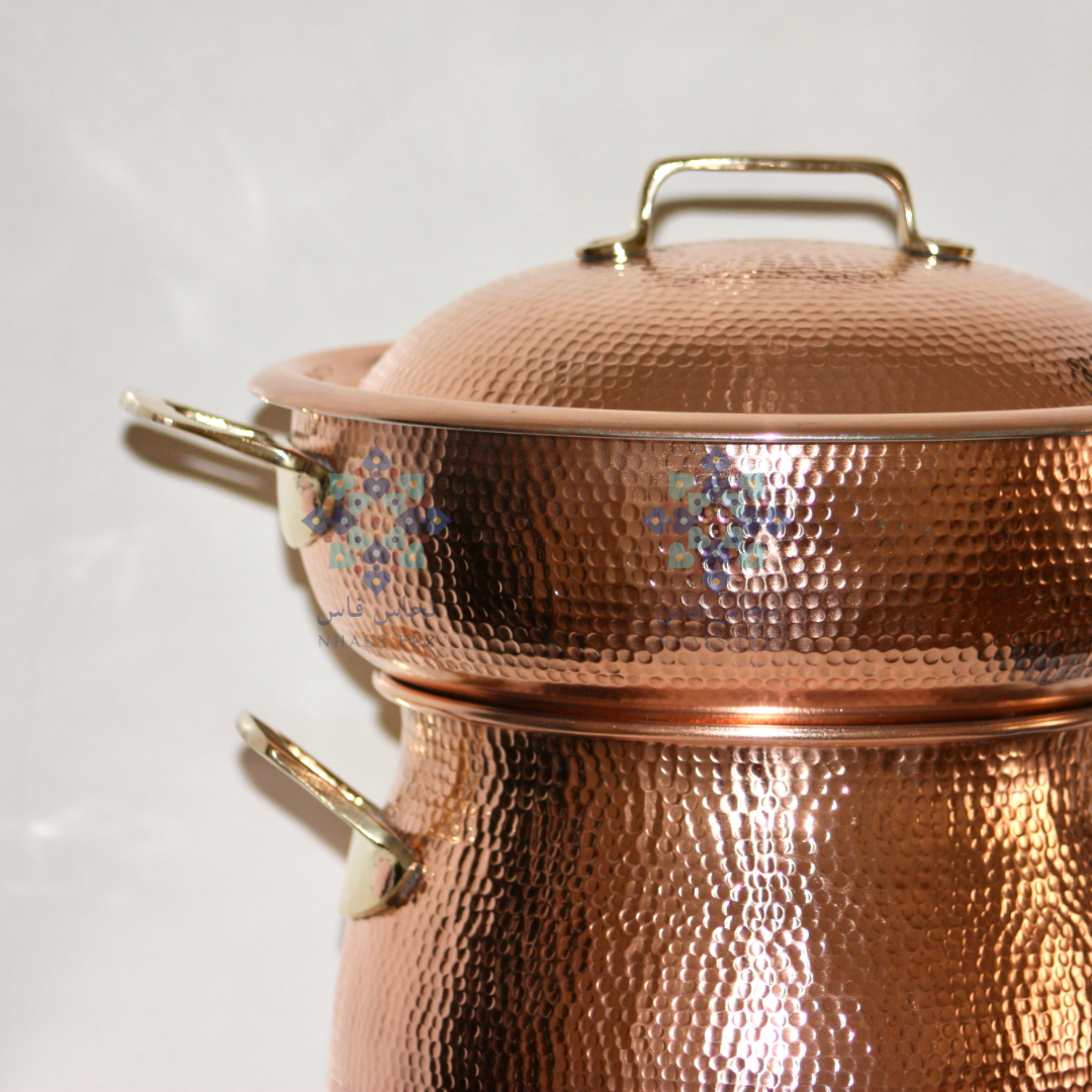 COUSCOUSSIER BLADI EN CUIVRE AUTHENTIQUE - NHASSFES