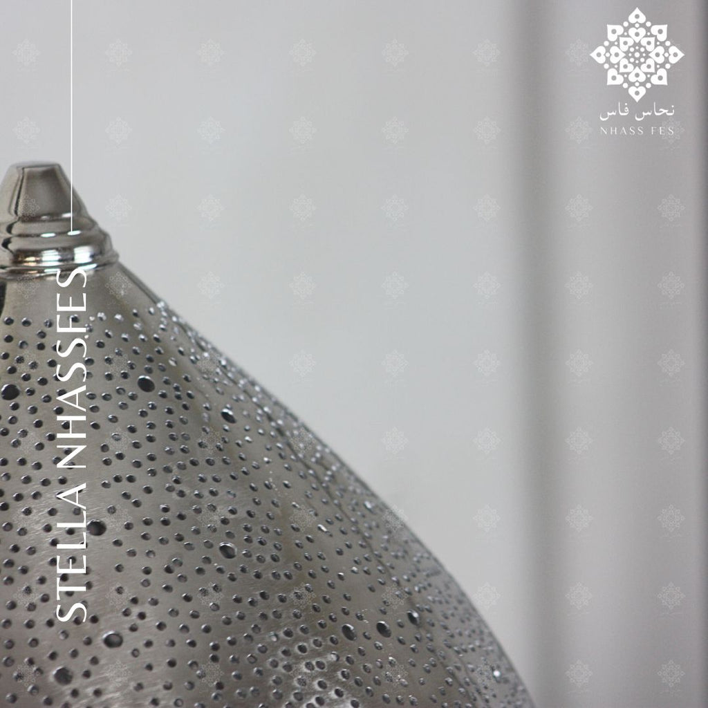 STELLA - Abat-jour en Laiton Nickelé - NHASSFES