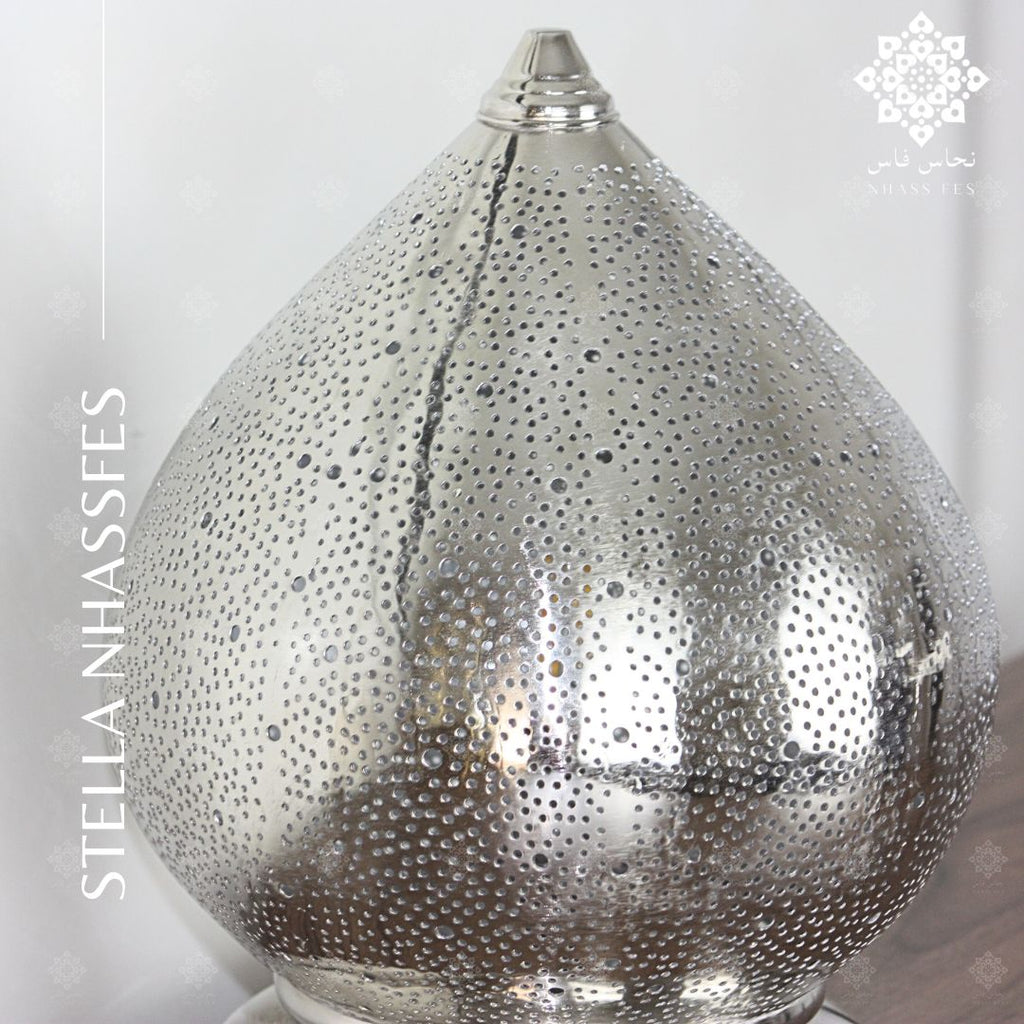 STELLA - Abat-jour en Laiton Nickelé - NHASSFES