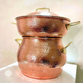 Couscoussier en Cuivre Authentique Bladi  2 - 2,5kg de Capacité - NHASSFES