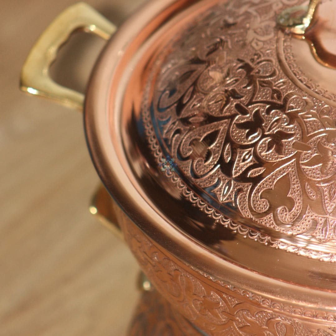 Couscoussier Lys en Cuivre Authentique: Exclusivité Culinaire de Nhassfes - NHASSFES