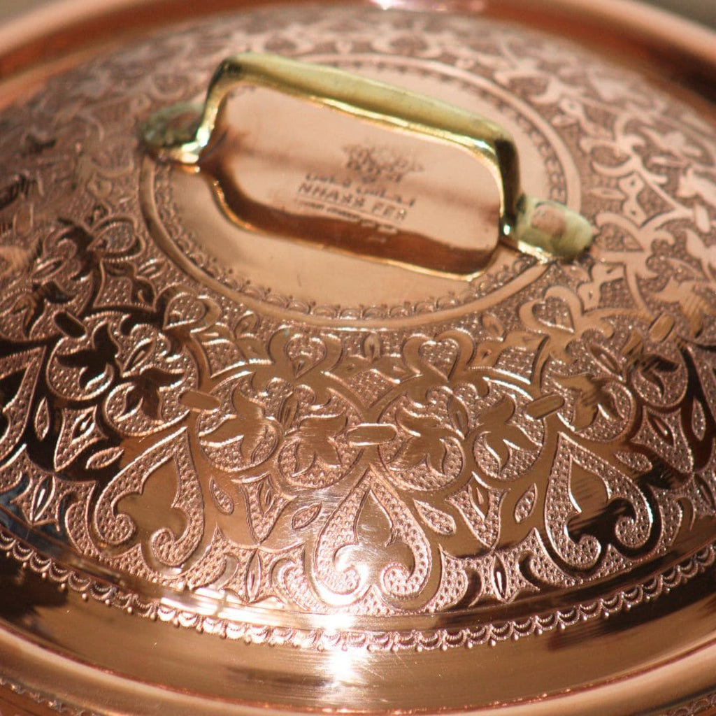 Couscoussier Lys en Cuivre Authentique: Exclusivité Culinaire de Nhassfes - NHASSFES