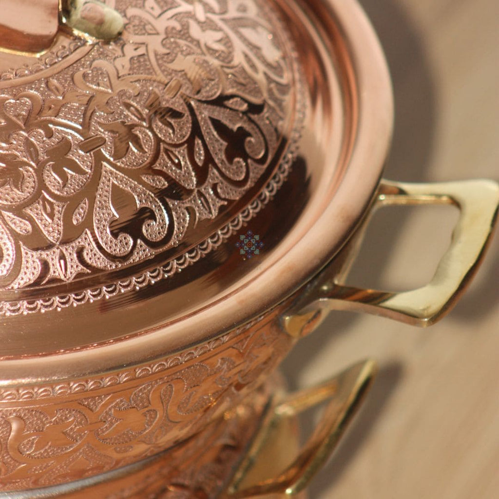 Couscoussier Lys en Cuivre Authentique: Exclusivité Culinaire de Nhassfes - NHASSFES