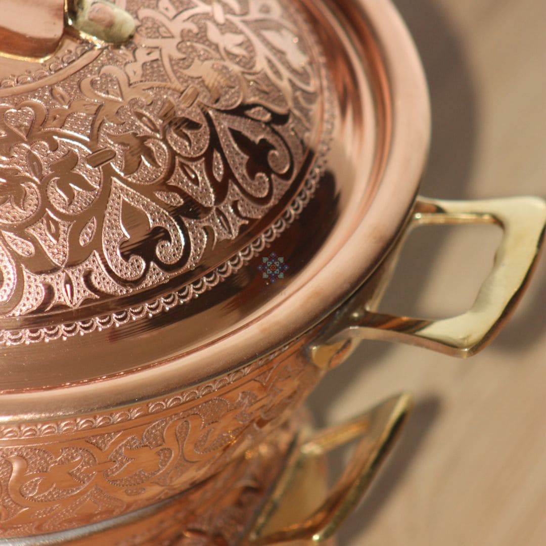 Couscoussier Lys en Cuivre Authentique: Exclusivité Culinaire de Nhassfes - NHASSFES